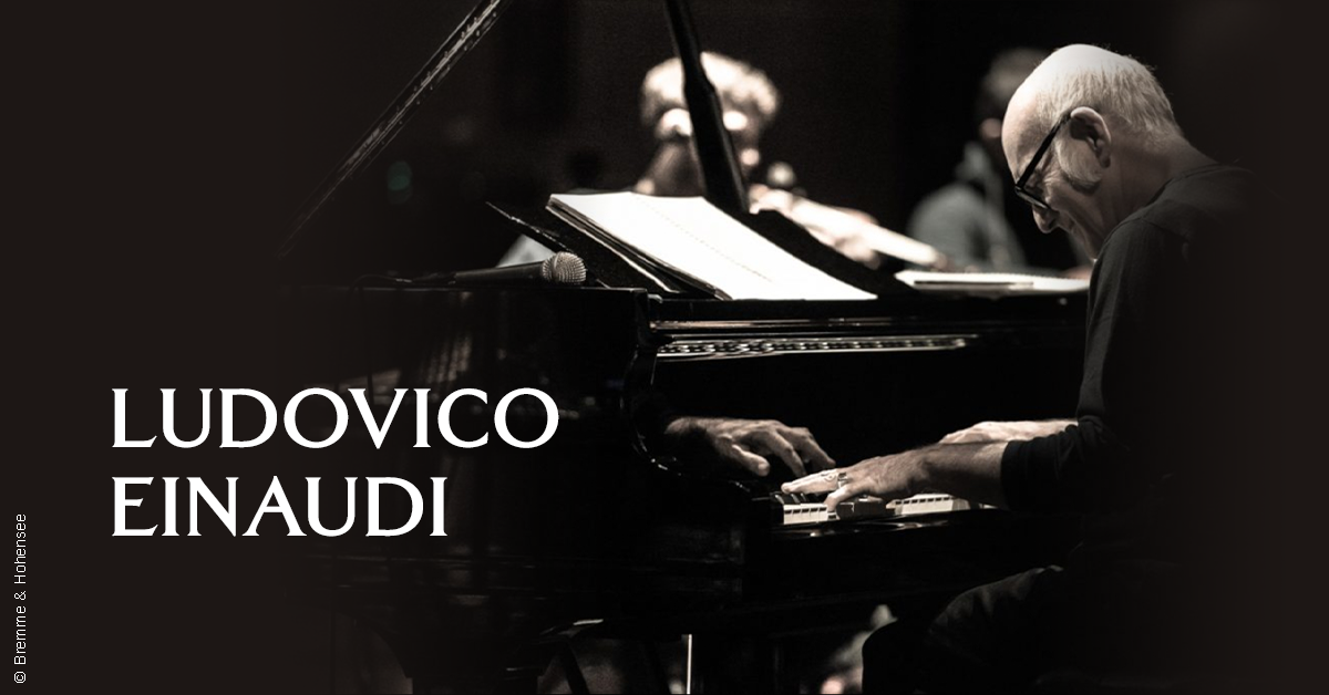 Ludovico Einaudi 2026 live concert poster